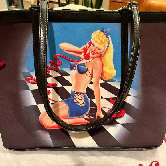 Isabella Fiore Embellished Pinup Tote - Picture 3 of 5